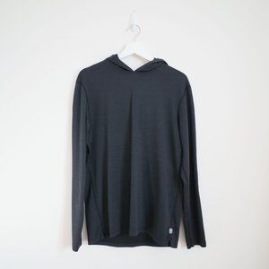 Reigning Champ Men's Solotex Mesh Pullover Hoodie Black